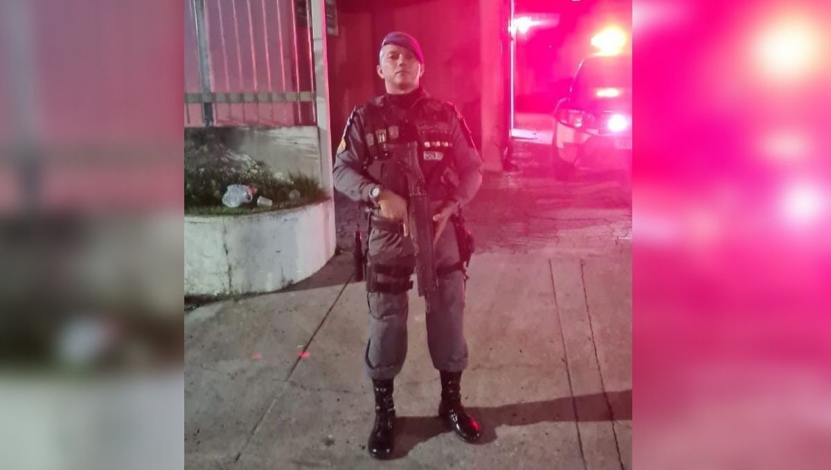 José Ribamar Júnior estava internado na UTI após ser atingido durante patrulhamento em Manaus (Foto: Reprodução)